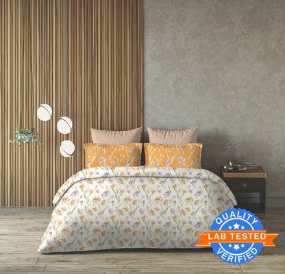 Arvind Cotton King Flat 144 TC Floral Bedsheet