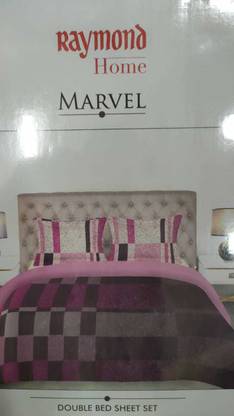 SDEA 2 TC Cotton Double Abstract Flat Bedsheet