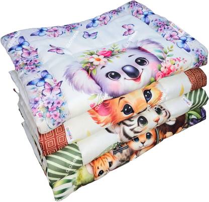 Frido Cotton Crib Flat 250 TC Cartoon Bedsheet