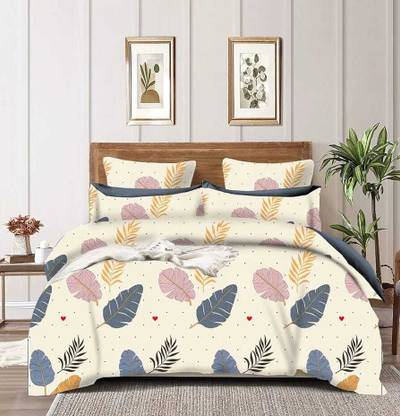 DORISTYLE 160 TC Cotton Single Printed Flat Bedsheet