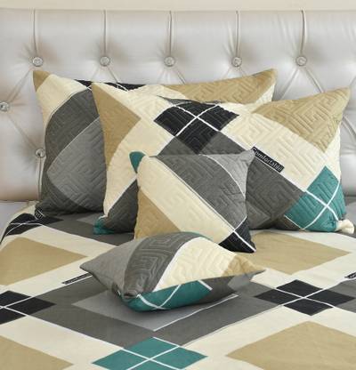 CLOVIS KRAFTS Cotton King Flat 300 TC Printed Bedsheet