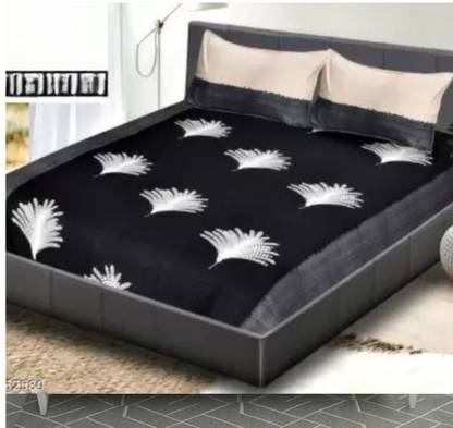 Frisson Fab 210 TC Cotton Double Printed Flat Bedsheet