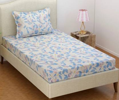 VAS COLLECTIONS 160 TC Cotton Single Printed Flat Bedsheet