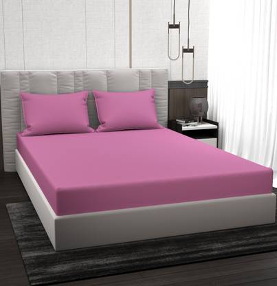 BROMWICK Microfiber Double Flat 220 TC Solid Bedsheet