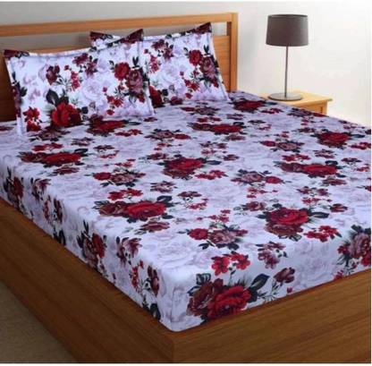 Decorum Microfiber Double Flat 144 TC Printed Bedsheet
