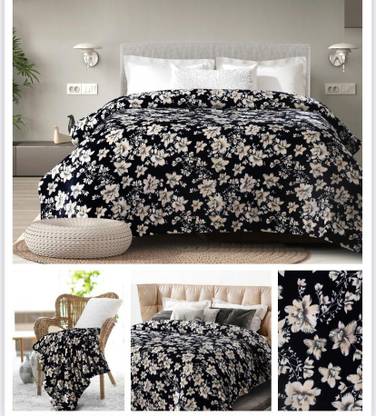BEDD 150 TC Woolen Double Printed Flat Bedsheet