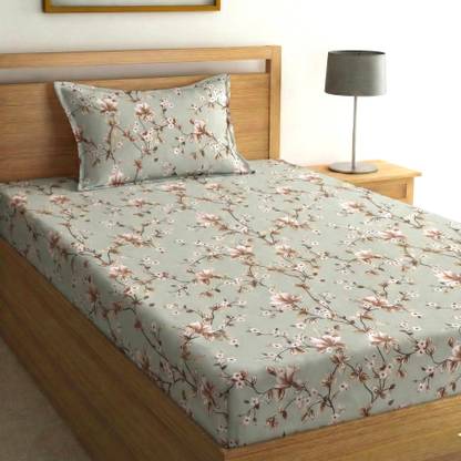 Fashion String Microfiber Single Flat 144 TC Printed Bedsheet