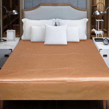 Ognaniser Villa PVC Double Flat 210 TC Solid Bedsheet