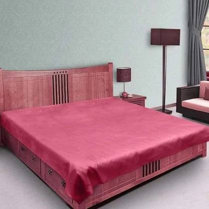NERROHOOME 300 TC PVC Double Abstract Flat Bedsheet