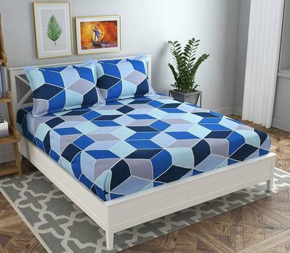 RRC Microfiber Double Flat 144 TC Printed Bedsheet