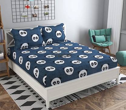 Grag Fab 210 TC Polycotton Double Printed Flat Bedsheet