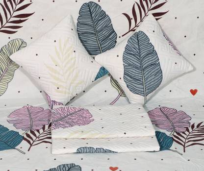 Fashancy Cotton King Flat 240 TC Geometric Bedsheet