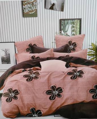 VST 0 TC Cotton Double Printed Flat Bedsheet