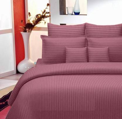 Stuck in Store 250 TC Cotton King Solid Flat Bedsheet