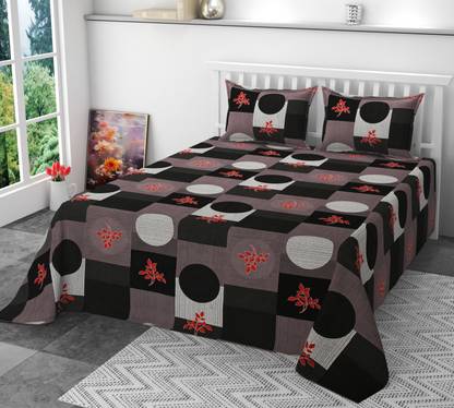 SCHp Cotton Double Flat 320 TC Printed Bedsheet