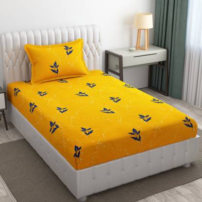 SRD 120 TC Cotton Single Printed Flat Bedsheet