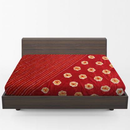 UJEEVIKA BATIK PRODUCER GROUP 350 TC Cotton King, Queen, Double Printed Flat Bedsheet