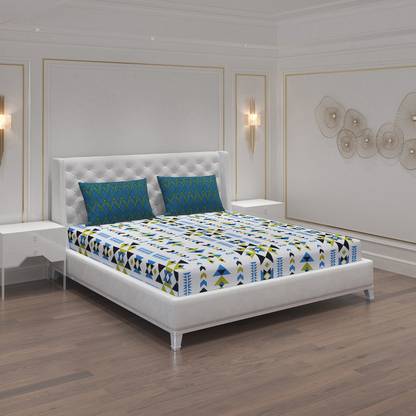 Moca by Monte Carlo 104 TC Cotton Double Printed Flat Bedsheet