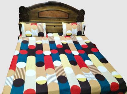 bbn 0 TC Viscose Double Printed Flat Bedsheet