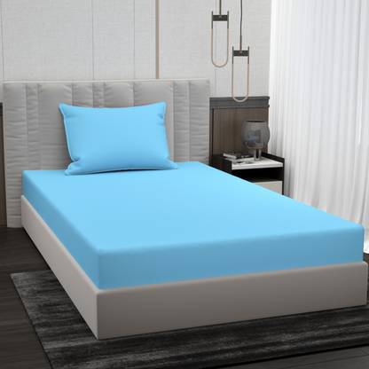 BROMWICK Microfiber Single Flat 220 TC Solid Bedsheet
