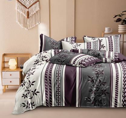 LUMORA NEST Cotton King Flat 300 TC Printed Bedsheet