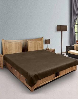 URBAN ACROSS 210 TC PVC Double Self Design Flat Bedsheet