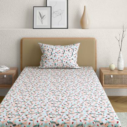 Anaqa by Pantaloons 180 TC Cotton Single Printed Flat Bedsheet