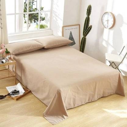 BEVI 280 TC Microfiber Single Solid Flat Bedsheet