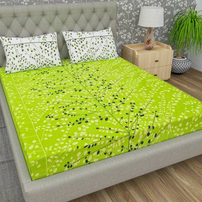 Flipkart SmartBuy 144 TC Cotton Double Jaipuri Prints Flat Bedsheet
