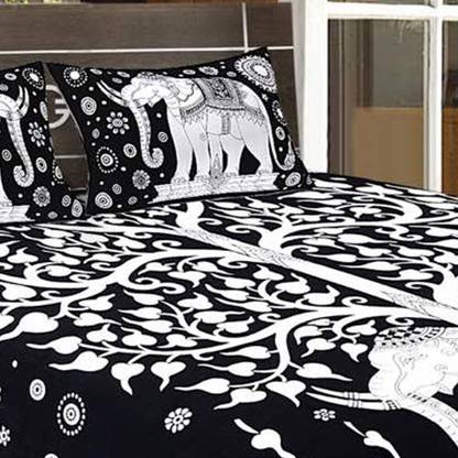 stardap Cotton Double Flat 220 TC Animal Bedsheet