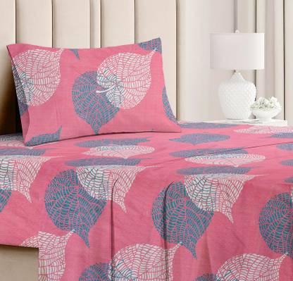 VAS COLLECTIONS Microfiber Single Flat 160 TC Printed Bedsheet