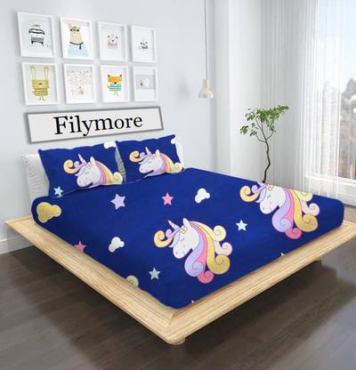 Filymore 240 TC Microfiber Double Cartoon Flat Bedsheet