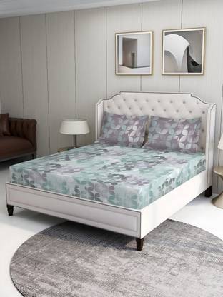 Bombay Dyeing Cotton Double Flat 100 TC Floral Bedsheet