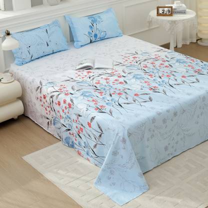 Story@home Cotton King Flat 240 TC Printed Bedsheet