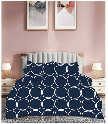 DORISTYLE 160 TC Cotton Single Printed Flat Bedsheet