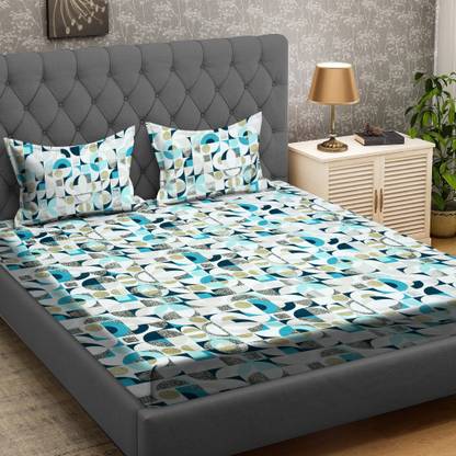 RRC Microfiber Double Flat 144 TC Printed Bedsheet