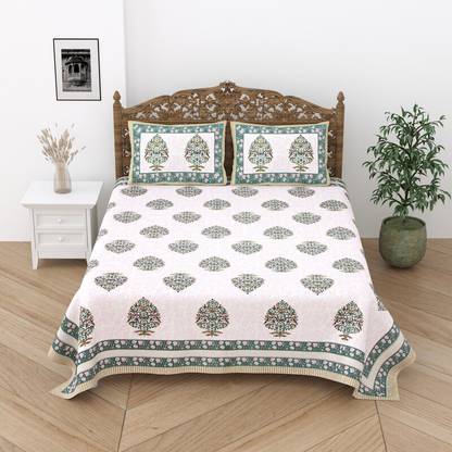 Relaxfeel Cotton Single Flat 244 TC Floral Bedsheet