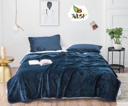 Lkbedsheet Fleece Double Fitted (Elastic) 2002 TC Floral Bedsheet