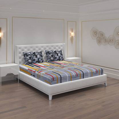 Moca by Monte Carlo 104 TC Cotton Double Printed Flat Bedsheet