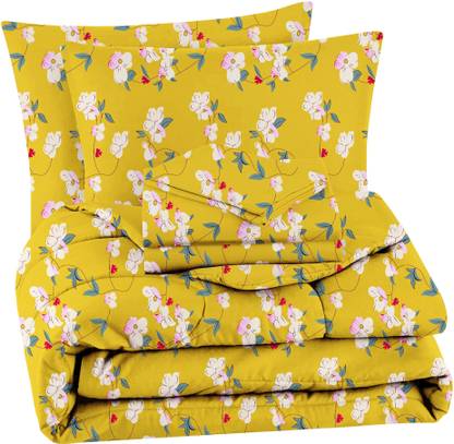 VAS COLLECTIONS Microfiber Double Flat 220 TC Abstract Bedsheet