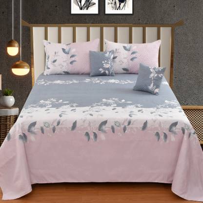 CLOVIS KRAFTS Cotton King Flat 300 TC Printed Bedsheet