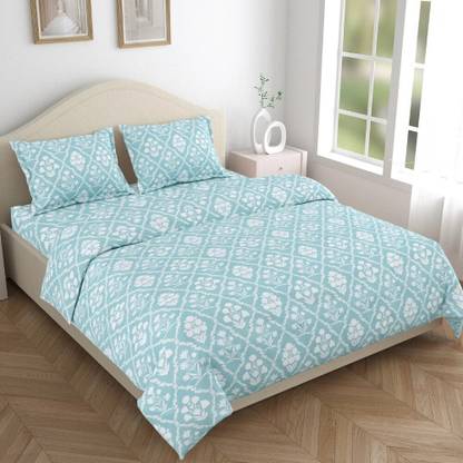 haus & kinder Cotton King Flat 186 TC Printed Bedsheet