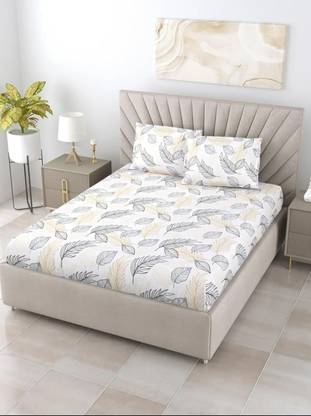 Bombay Dyeing Cotton Double Flat 180 TC Printed Bedsheet