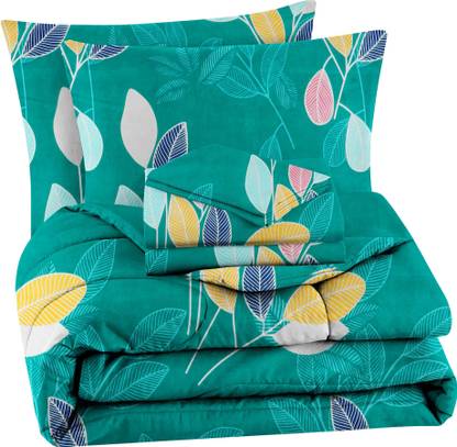 VAS COLLECTIONS Microfiber Double Flat 220 TC Abstract Bedsheet