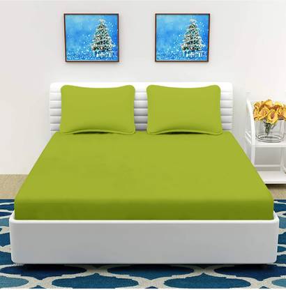 Osara Collection Microfiber Double Flat 220 TC Solid Bedsheet