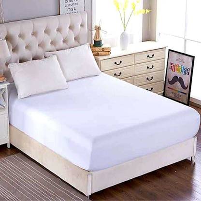 Agarwal Retails 400 TC Cotton King Solid Flat Bedsheet