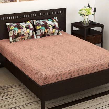 Story@home 152 TC कॉटन डबल पोल्का बेडशीट