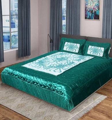 Feathersoft Satin King Flat 310 TC Printed Bedsheet