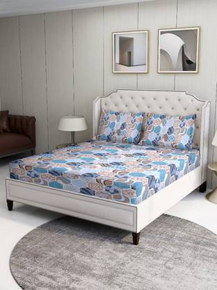 Bombay Dyeing 120 TC Cotton Single Floral Flat Bedsheet
