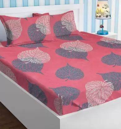 aniket 180 TC Polycotton Double Printed Flat Bedsheet